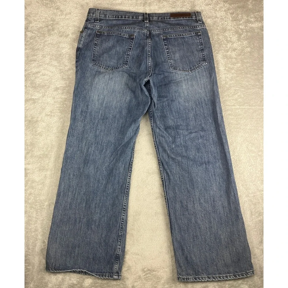 Perry‎ Ellis Jeans Mens Straight Leg Denim Medium Wash 100% Cotton 36x30